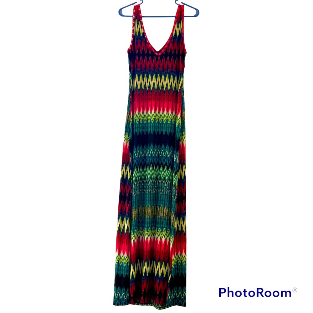 MT Collection Maxi Summer Dress, M, unique colorful patterns